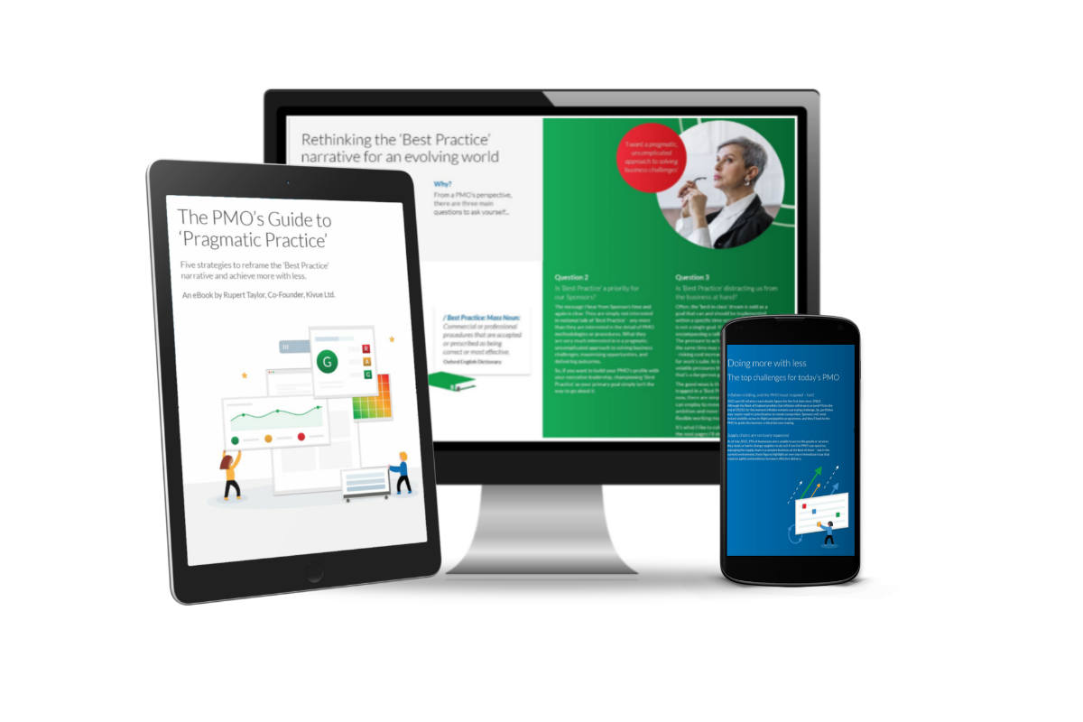 Get Kivue's PMO Pragmatic Practice eBook now!