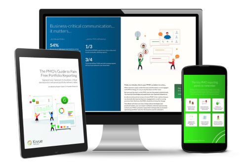 Pain Free Portfolio Reporting ebook from Kivue Perform excerpt 