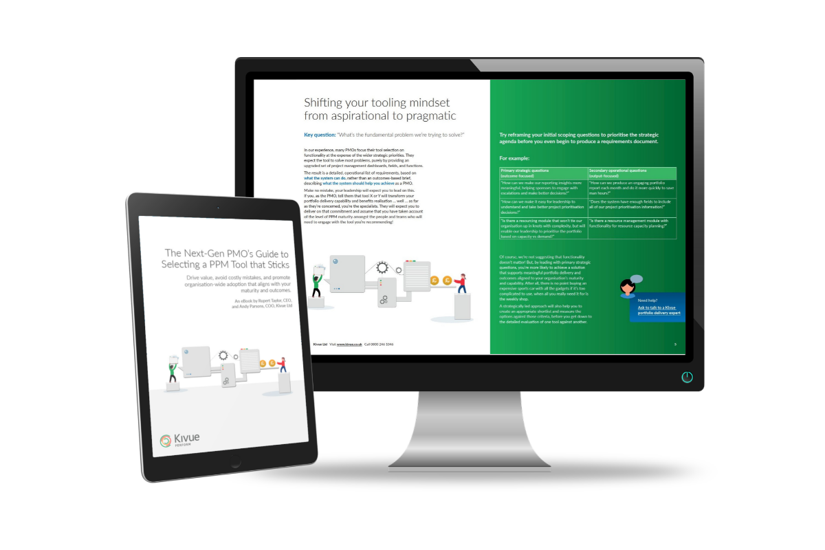 New PMO eBook: Selecting a PPM Tool that Sticks